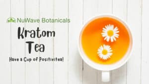 a cup of kratom tea for energy