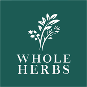Whole herbs logo on a green background, perfect for the Brands submenu.